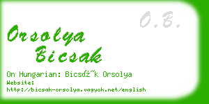 orsolya bicsak business card